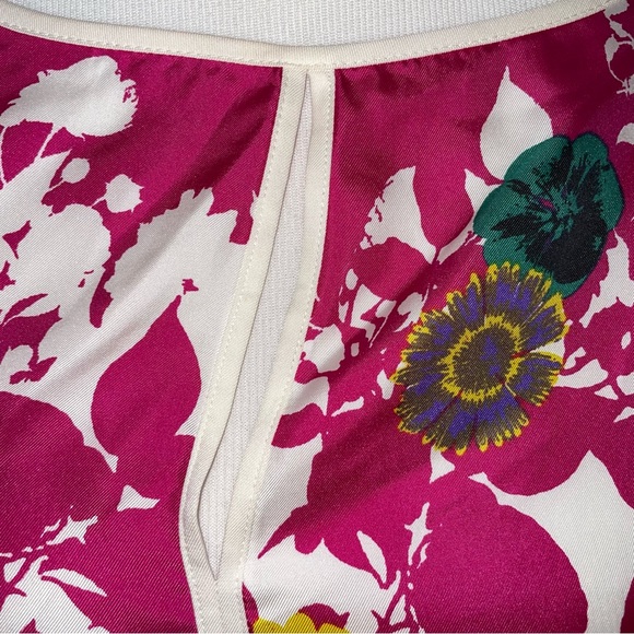 Helios & Luna Silk Floral Tunic Top Blouse Size 6 - Picture 15 of 16